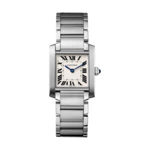Replica Cartier Tank Française Women Quartz Silver Stainless Steel Watch WSTA0005