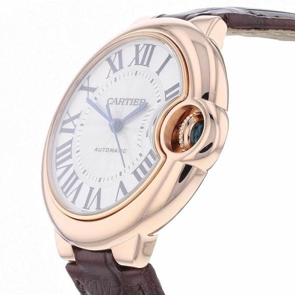 Replica Cartier Ballon Bleu de Cartier Women Automatic Silver Leather Watch W6920097 - Image 2