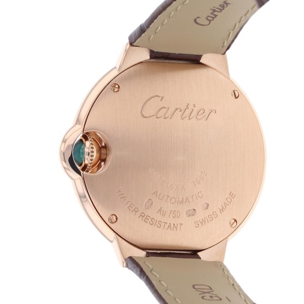 Replica Cartier Ballon Bleu de Cartier Women Automatic Silver Leather Watch W6920097 - Image 4