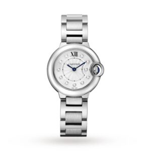 Replica Cartier Ballon Bleu de Cartier Women Quartz Silver Stainless Steel Watch WE902073