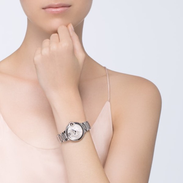 Replica Cartier Ballon Bleu de Cartier Women Automatic Silver Stainless Steel Watch W4BB0021 - Image 5