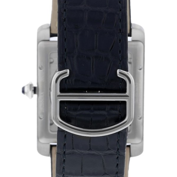 Replica Cartier Tank MC Men Automatic Silver Alligator Watch W5330003 - Image 3