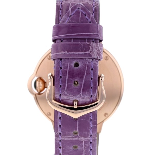 Replica Cartier Ballon Bleu de Cartier Women Automatic Silver Alligator Watch WE902063 - Image 3