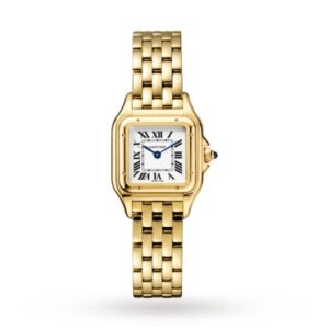 Replica Cartier Panthère de Cartier Women Quartz Silver 18ct Gold Watch WGPN0008