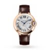 Replica Cartier Ballon Bleu de Cartier Men Automatic Silver Leather Watch WGBB0030