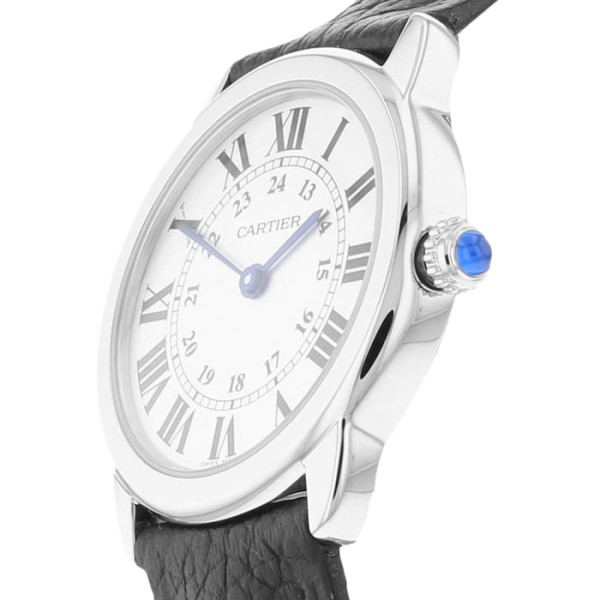 Replica Cartier Ronde de Cartier Women Quartz Silver Leather Watch WSRN0019 - Image 2