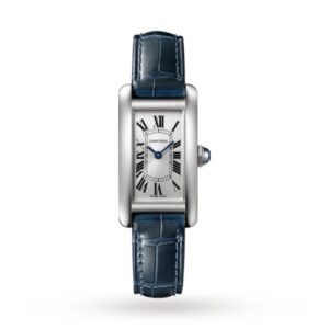 Replica Cartier Tank Américaine Women Quartz Silver Alligator Watch WSTA0043