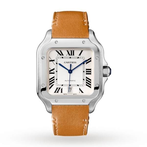 Replica Cartier Santos de Cartier Men Automatic Silver Stainless Steel Watch WSSA0018 - Image 3