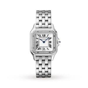 Replica Cartier Panthère de Cartier Women Quartz White Stainless Steel Watch W4PN0008