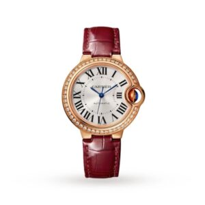 Replica Cartier Ballon Bleu de Cartier Women Quartz Silver Leather Watch WJBB0033