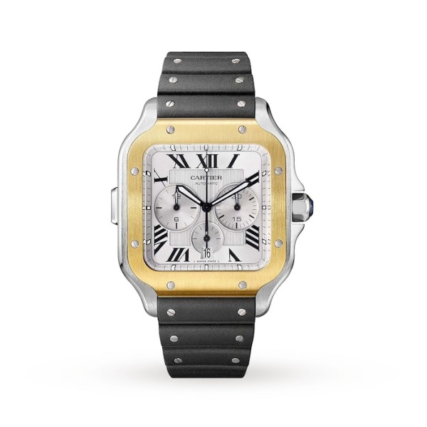Replica Cartier Santos de Cartier Men Automatic Silver Stainless Steel Watch W2SA0008 - Image 2