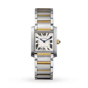 Replica Cartier Tank Française Women Quartz Silver Bicoloured Watch W2TA0003