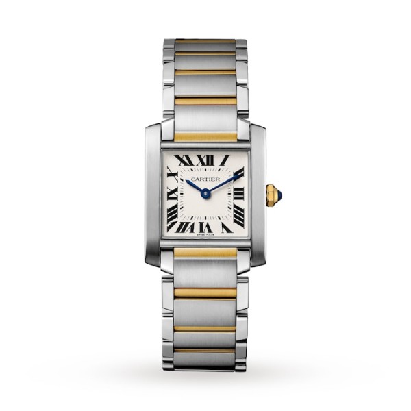 Replica Cartier Tank Française Women Quartz Silver Bicoloured Watch W2TA0003