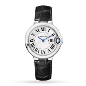 Replica Cartier Ballon Bleu de Cartier Women Quartz Silver Leather Watch WSBB0034