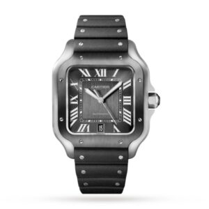 Replica Cartier Santos de Cartier Men Automatic Grey Stainless Steel Watch WSSA0037