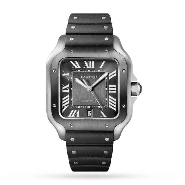 Replica Cartier Santos de Cartier Men Automatic Grey Stainless Steel Watch WSSA0037