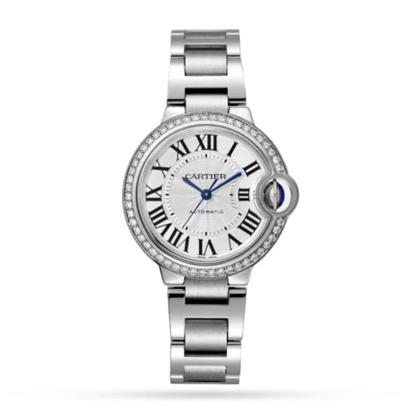 Replica Cartier Ballon Bleu de Cartier Women Automatic Silver Stainless Steel Watch W4BB0023