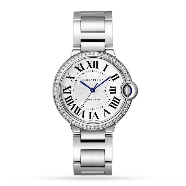 Replica Cartier Ballon Bleu de Cartier Women Automatic Silver Stainless Steel Watch W4BB0024