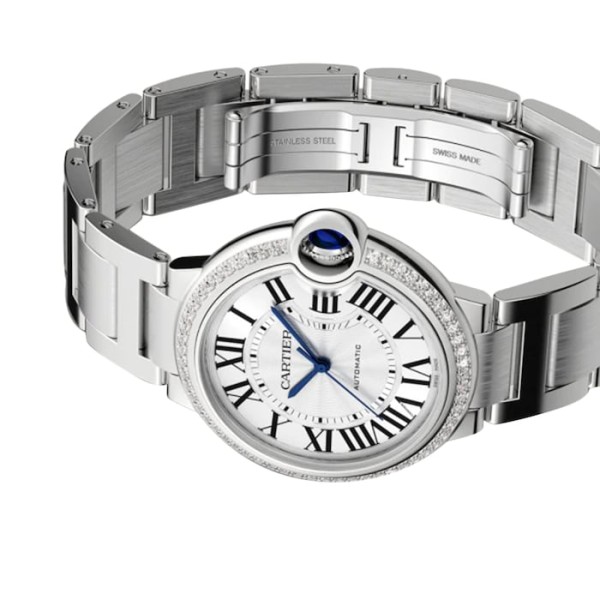 Replica Cartier Ballon Bleu de Cartier Women Automatic Silver Stainless Steel Watch W4BB0024 - Image 2