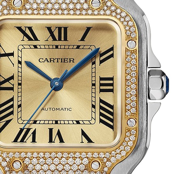 Replica Cartier Santos de Cartier Women Automatic Gold Watch W3SA0007 - Image 3