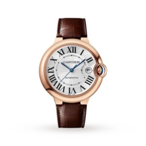 Replica Cartier Ballon Bleu de Cartier Men Automatic Silver 18ct Rose Gold Watch WGBB0035