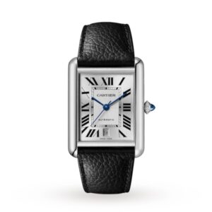 Replica Cartier Tank Must Men Automatic Silver Calf Watch WSTA0040