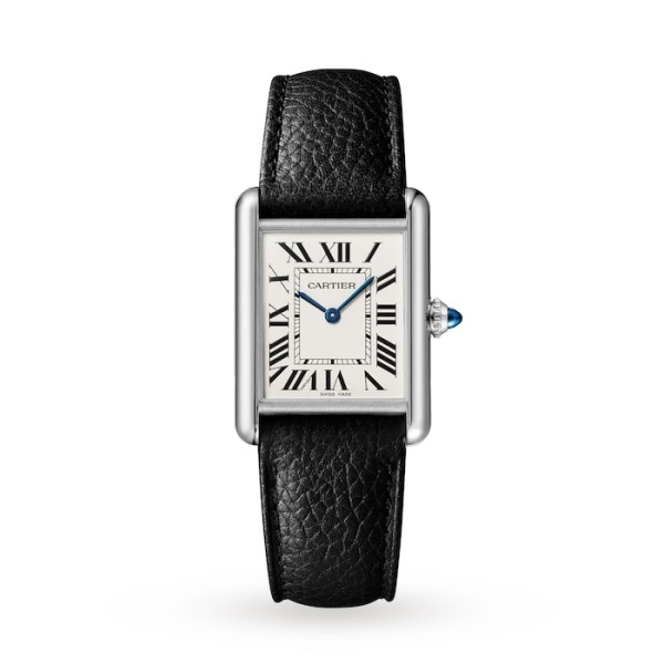 Replica Cartier Tank Must Women Quartz Silver Calf Watch WSTA0041