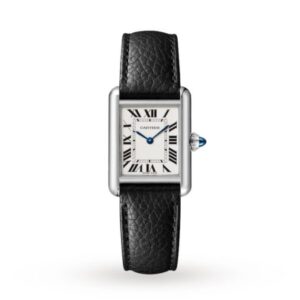 Replica Cartier Tank Must Women Quartz Silver Calf Watch WSTA0042