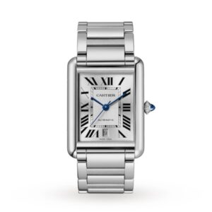 Replica Cartier Tank Must Men Automatic Silver Stainless Steel Watch WSTA0053