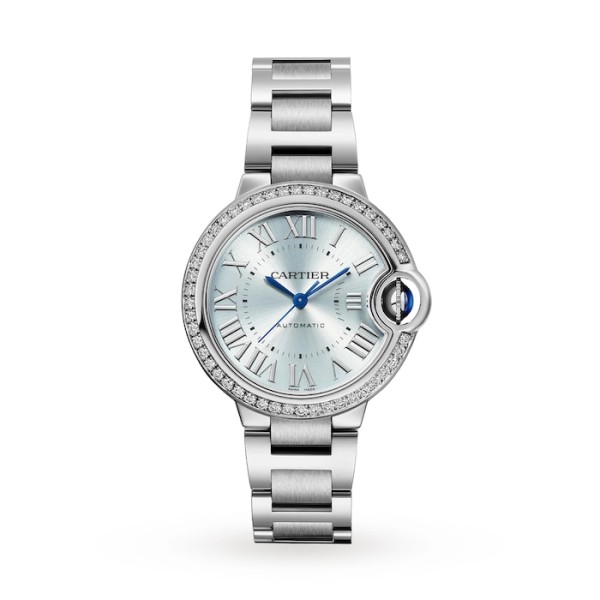 Replica Cartier Ballon Bleu de Cartier Women Automatic Blue Stainless Steel Watch W4BB0028