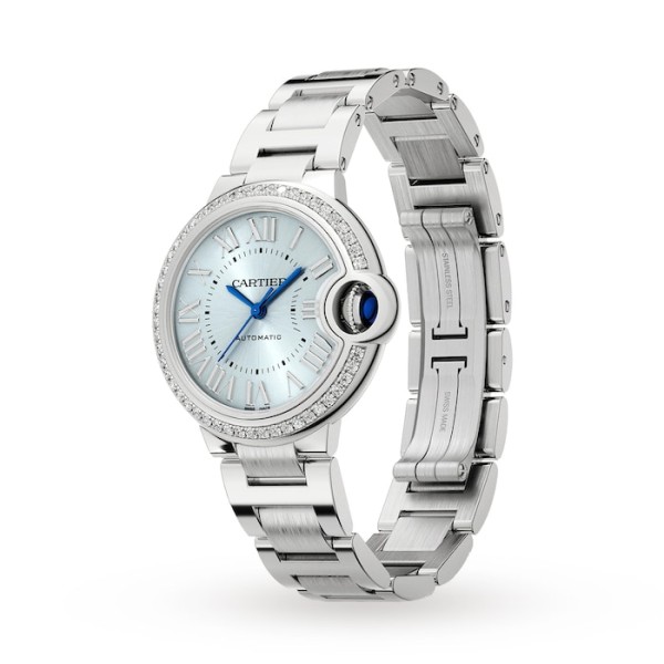 Replica Cartier Ballon Bleu de Cartier Women Automatic Blue Stainless Steel Watch W4BB0028 - Image 3