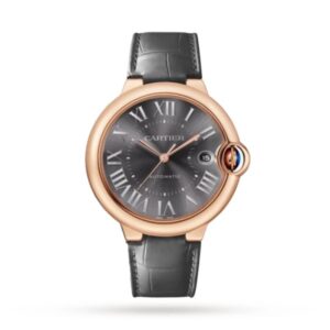 Replica Cartier Ballon Bleu de Cartier Men Automatic Grey Alligator Watch WGBB0050