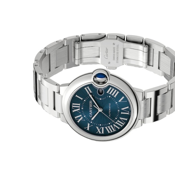 Replica Cartier Ballon Bleu de Cartier Men Automatic Blue Stainless Steel Watch WSBB0061 - Image 2
