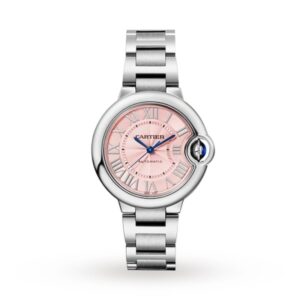 Replica Cartier Ballon Bleu de Cartier Women Automatic Pink Stainless Steel Watch WSBB0046