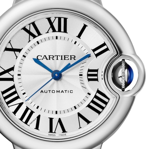 Replica Cartier Ballon Bleu de Cartier Women Automatic Silver Alligator Watch WSBB0030 - Image 2
