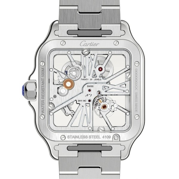 Replica Cartier Santos de Cartier Men Automatic Silver Stainless Steel Watch WHSA0015 - Image 3