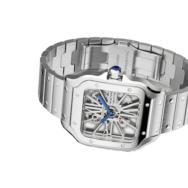 Replica Cartier Santos de Cartier Men Automatic Silver Stainless Steel Watch WHSA0015 - Image 6
