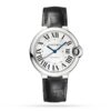 Replica Cartier Ballon Bleu de Cartier Men Automatic Silver Alligator Watch WSBB0028