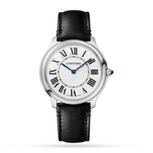 Replica Cartier Ronde Must Women Quartz Silver Calf Watch WSRN0030