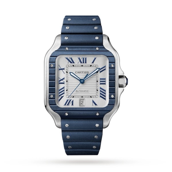 Replica Cartier Santos de Cartier Men Automatic Grey Stainless Steel Watch WSSA0047 - Image 2