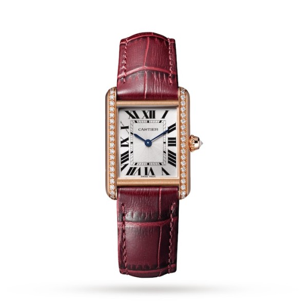 Replica Cartier Tank Louis Women Automatic Silver Leather Watch WJTA0037