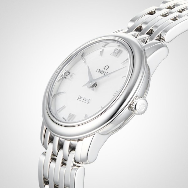 Replica Omega De Ville Women Quartz Mother of Pearl Stainless Steel Watch O42410246005001 - Image 2