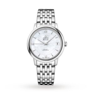 Replica Omega De Ville Women Automatic Mother of Pearl Stainless Steel Watch O42410332005001
