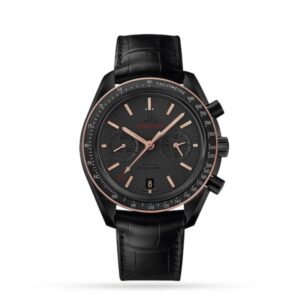 Replica Omega Speedmaster Men Automatic Black Leather Watch O31163445106001