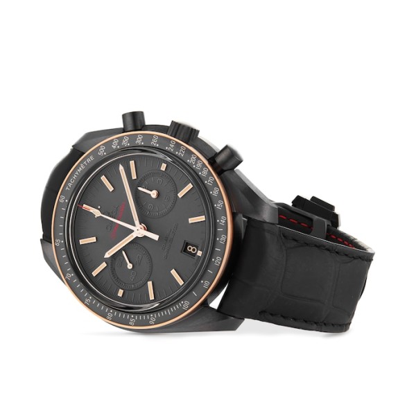 Replica Omega Speedmaster Men Automatic Black Leather Watch O31163445106001 - Image 3