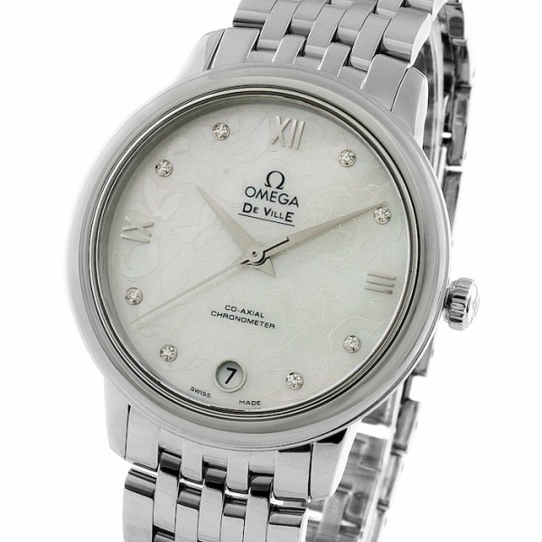 Replica Omega De Ville Women Automatic Mother of Pearl Stainless Steel Watch O42410332055001 - Image 2