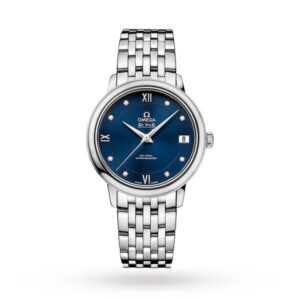 Replica Omega De Ville Women Automatic Blue Stainless Steel Watch O42410332053001