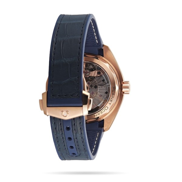 Replica Omega Planet Ocean Men Automatic Blue Leather Watch O21563442103001 - Image 5