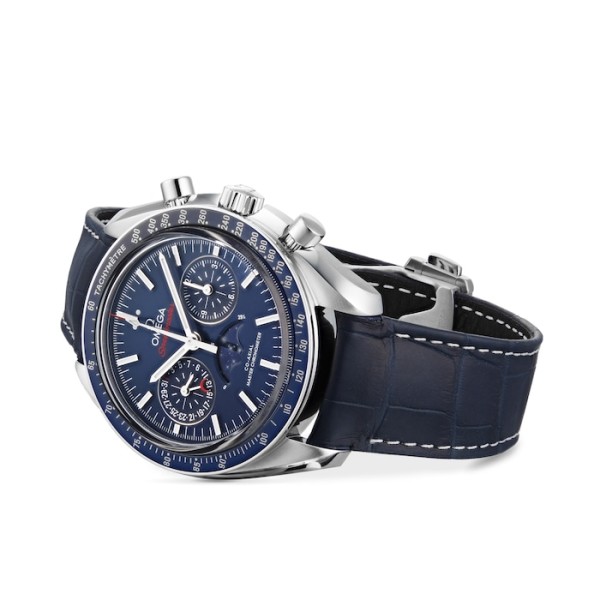 Replica Omega Speedmaster Men Automatic Blue Leather Watch O30433445203001 - Image 4