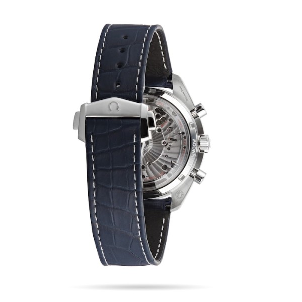 Replica Omega Speedmaster Men Automatic Blue Leather Watch O30433445203001 - Image 3